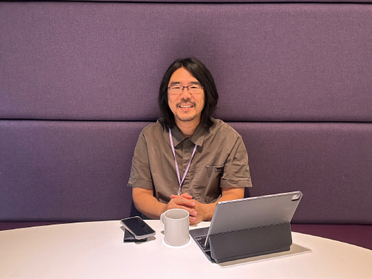 김현준 클롭 대표가 지난 5일 경기 성남 분당서울대병원 헬스케어혁신파크에서 기자를 만나 인터뷰에 응하고 있다.